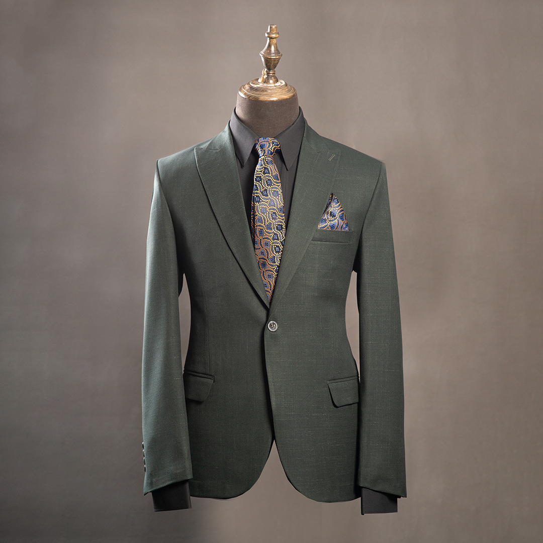 کت تک اسلپ یقه بلیزر - Thumbnail 4